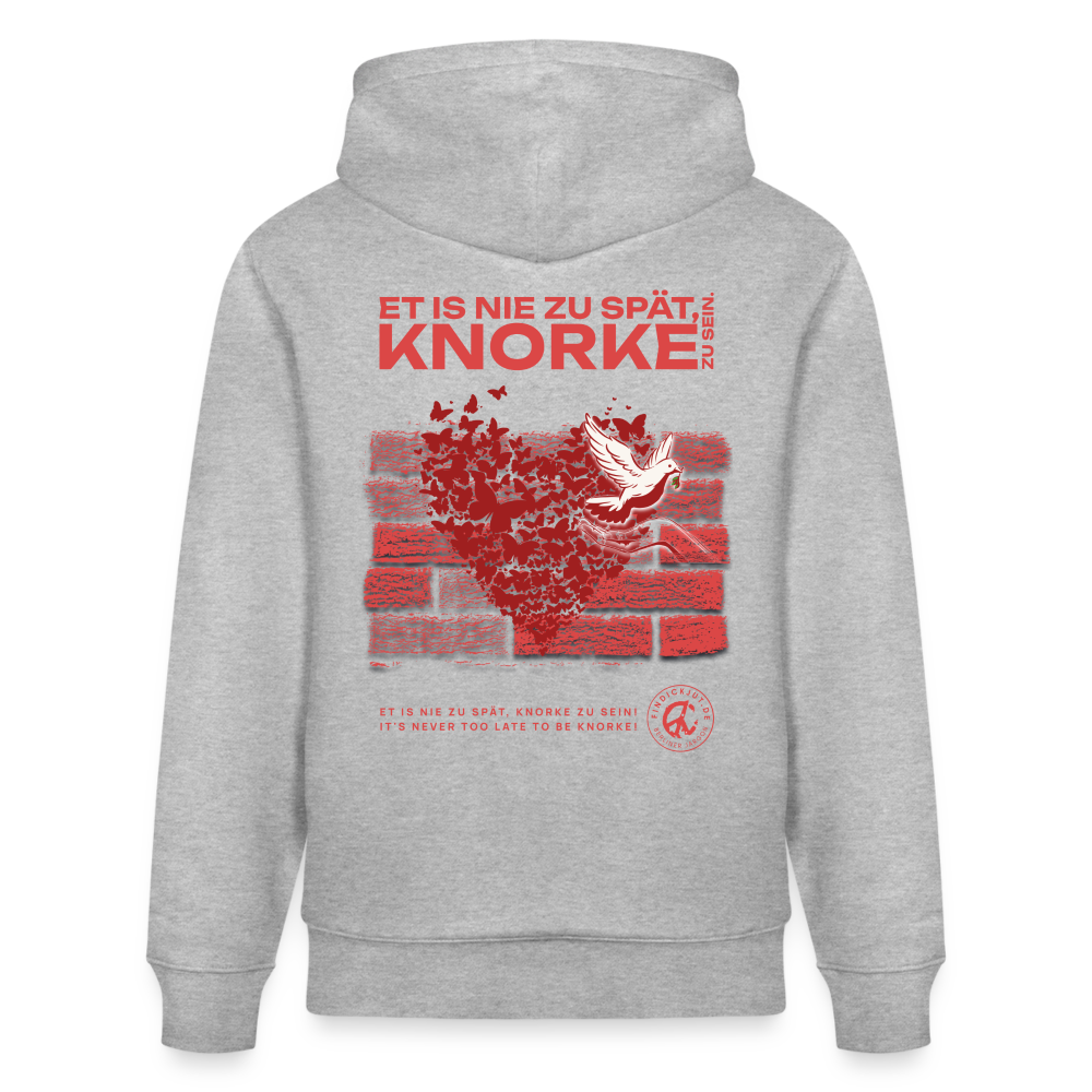 SEI KNORKE - Unisex Bio-Hoodie - Grau meliert