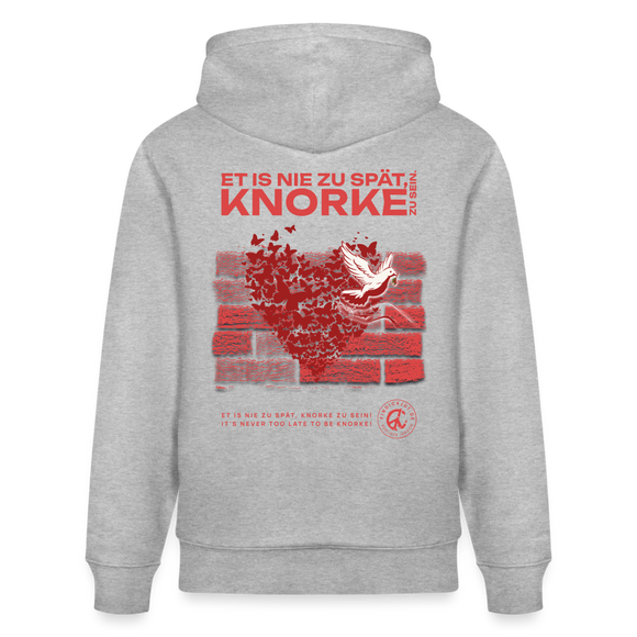 SEI KNORKE - Unisex Bio-Hoodie - Grau meliert