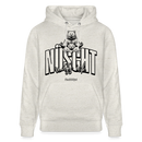 NÜSCHT MUSS ICK 2025-Unisex Bio-Hoodie mit Berliner Schnauze - Beige meliert