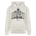 NÜSCHT MUSS ICK 2025-Unisex Bio-Hoodie mit Berliner Schnauze - Beige meliert