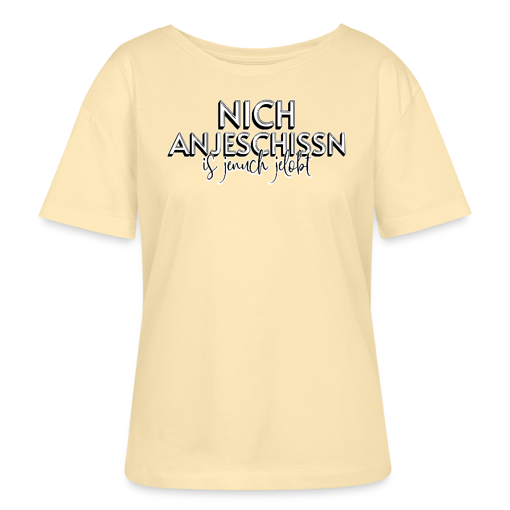 Berliner Effizienz-DIT LOB-Rundhals Frauen Bio-T-Shirt - Creme
