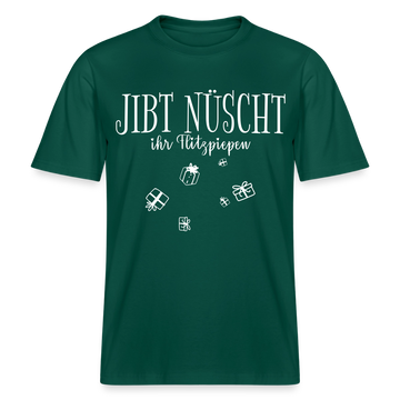 Berlin Weihnachten-JIBT NÜSCHT - Relaxed Fit Unisex Bio-T-Shirt - Forest