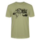 Dit freundliche Shirt mit Berliner Schnauze-MACH 'N ABJANG-Unisex Bio T-Shirt - Nebelgrün