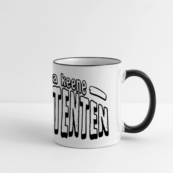 Berliner Spruch-FISIMATENTEN-Panoramatasse - Weiß/Schwarz