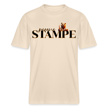 STAMPE-Relaxed Fit Unisex Bio-T-Shirt - Naturweiß