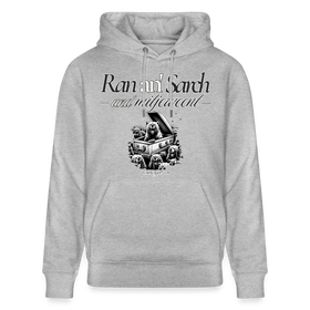 Ran an' Sarg-Unisex Bio-Hoodie - Grau meliert