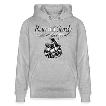 Ran an' Sarg-Unisex Bio-Hoodie - Grau meliert