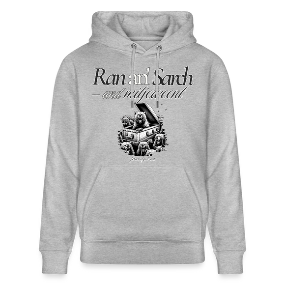 Ran an' Sarg-Unisex Bio-Hoodie - Grau meliert
