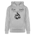 Ran an' Sarg-Unisex Bio-Hoodie - Grau meliert