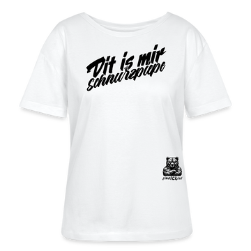 DIT IS MIR SCHNURZPIEPE-Rundhals Frauen Bio-T-Shirt II - Weiß