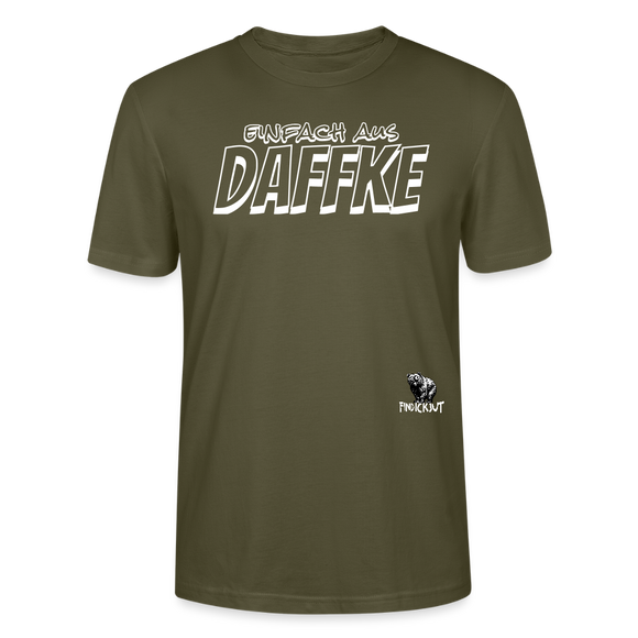 Berliner Spruch-EINFACH AUS DAFFKE-Unisex BIO T-Shirt - Khaki