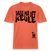 PASS MA UFF KEULE - Relaxed Fit Unisex Bio-T-Shirt - Hellrot