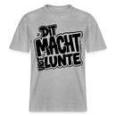 Berlin Shirt mit Berliner Schnauze- DIT MACHT URST LUNTE-RELAXED FIT Unisex Bio T-Shirt - Grau meliert