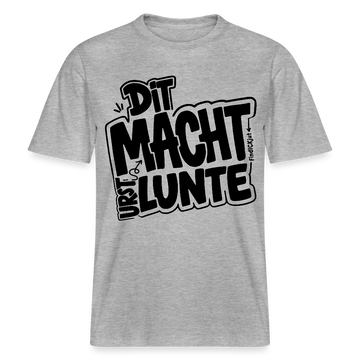 Berlin Shirt mit Berliner Schnauze- DIT MACHT URST LUNTE-RELAXED FIT Unisex Bio T-Shirt - Grau meliert