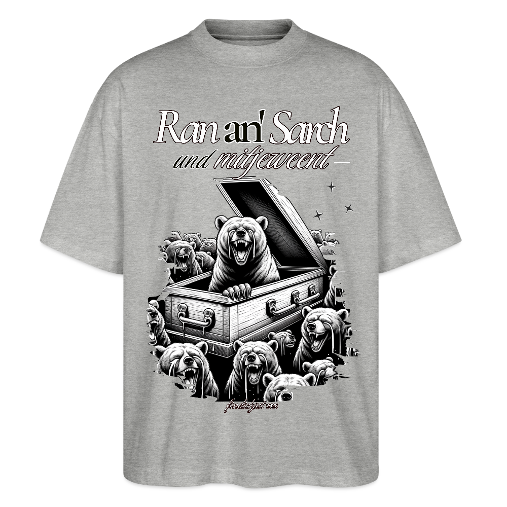 Ran an Sarch-Oversized Unisex Bio T-Shirt II - Grau meliert