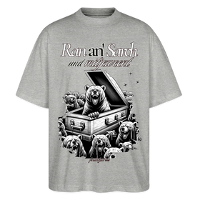 Ran an Sarch-Oversized Unisex Bio T-Shirt II - Grau meliert