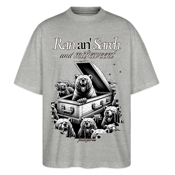 Ran an Sarch-Oversized Unisex Bio T-Shirt II - Grau meliert