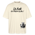 ICK HAB DIE FAXEN DICKE!Oversized Unisex Bio T-Shirt - Weißgrau