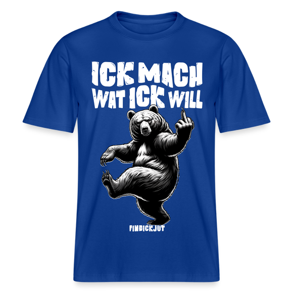ICK MACH WAT ICK WILL-Relaxed Fit Unisex Bio-T-Shirt III - Dunkelblau