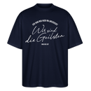 WIR SIND DIE GEILSTEN-Berlin26-Oversized Unisex Bio T-Shirtr - Navy