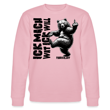 ICK MACH WAT ICK WILL-Unisex Bio-Sweatshirt - Hellrosa