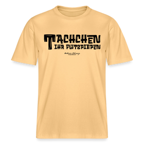 Berliner Begrüssung-TACHCHEN IHR FLITZPIEPEN- RELAXED FIT Unisex Organic T-Shirt - Hellgelb