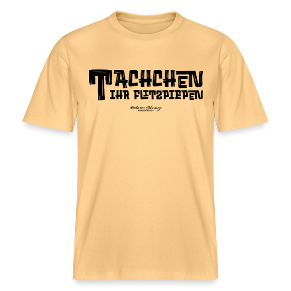 Berliner Begrüssung-TACHCHEN IHR FLITZPIEPEN- RELAXED FIT Unisex Organic T-Shirt - Hellgelb