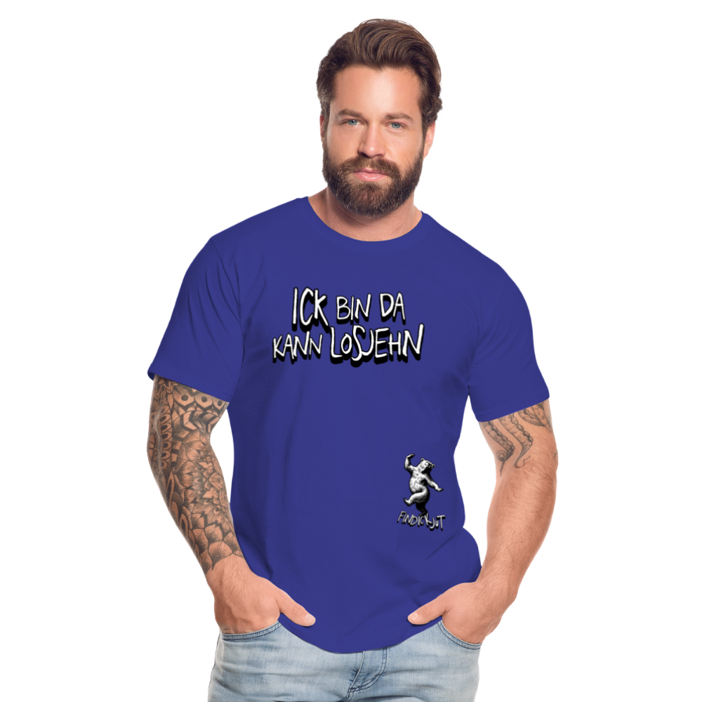 ICK BIN DA-Männer Premium Bio T-Shirt - Königsblau