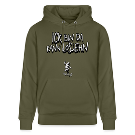 ICK BIN DA-Unisex Bio-Hoodie - Khaki Grün