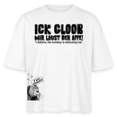 ICK GLOOB MIR LAUST DER AFFE-Frauen Boxy Bio-T-Shirt - Weiß