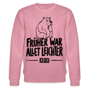 FRÜHER WAR ALLET LEICHTER-ICK OOCH-Unisex Bio-Sweatshirt mit Berliner Bär - Lila Traum