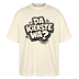 Berliner Spruch-DA KIEKSTE WA?-Oversized Unisex Bio T-Shirt - Naturroh