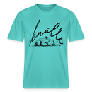 KNÜLLE - Relaxed Fit Unisex Bio-T-Shirt - Poolblau