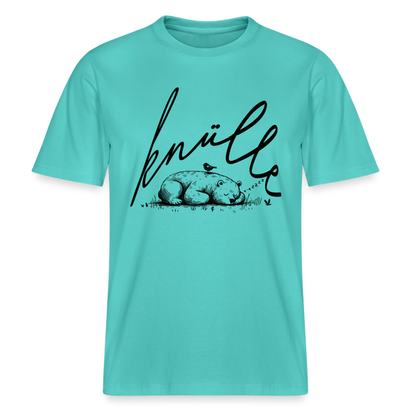 KNÜLLE - Relaxed Fit Unisex Bio-T-Shirt - Poolblau