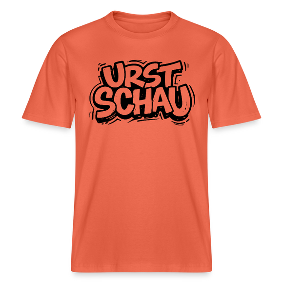 Ostalgie- RELAXED FIT Unisex Bio T-Shirt-URST SCHAU - Hellrot