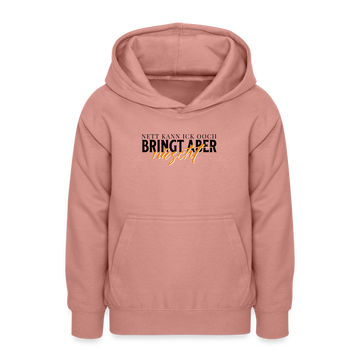 NETT KANN ICK OOCH - Teenager Hoodie - Altrosa