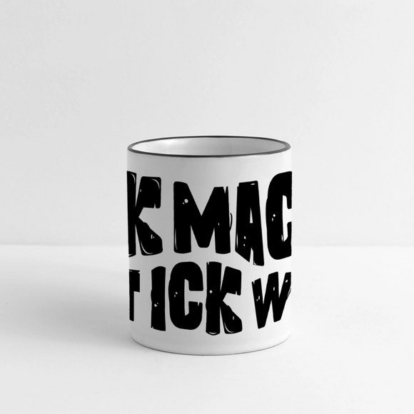 ICK MACH WAT ICK WILL-Panoramatasse - Weiß/Schwarz