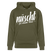 NÜSCHT FÜR SCHWACHE NERVEN-Unisex Bio-Hoodie mit Berliner Schnauze - Khaki Grün