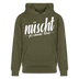 NÜSCHT FÜR SCHWACHE NERVEN-Unisex Bio-Hoodie mit Berliner Schnauze - Khaki Grün