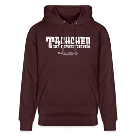 Berliner Begrüssung-TACHCHEN IHR FLITZPIEPEN- Bio-Hoodie - Maroon