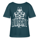 NÜSCHT MUSS ICK-Berlin Shirt-Rundhals Frauen Bio-T-Shirt - Dunkles Petrol