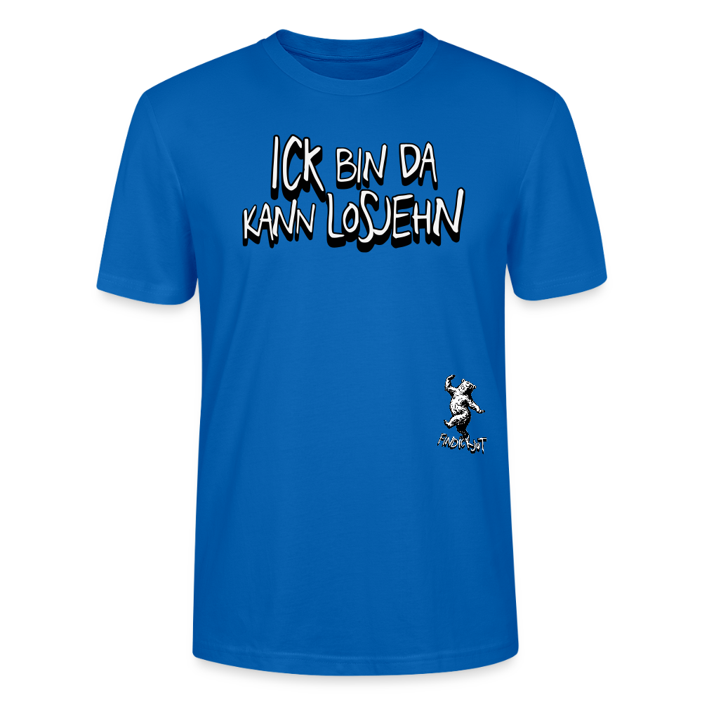 ICK BIN DA-Unisex BIO T-Shirt - Pfauenblau