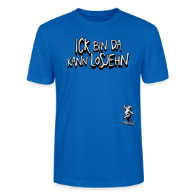 ICK BIN DA-Unisex BIO T-Shirt - Pfauenblau