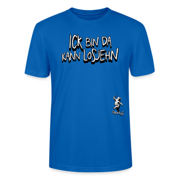 ICK BIN DA-Unisex BIO T-Shirt - Pfauenblau