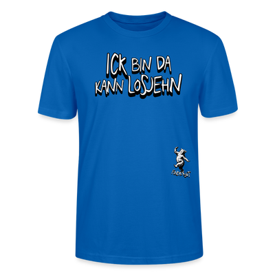 ICK BIN DA-Unisex BIO T-Shirt - Pfauenblau
