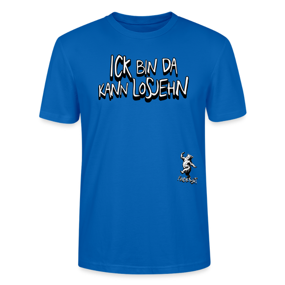 ICK BIN DA-Unisex BIO T-Shirt - Pfauenblau