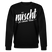 Berliner Spruch-NÜSCHT FÜR SCHWACHE NERVEN-Unisex Bio-Sweatshirt - Schwarz