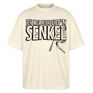JEH MIR NICH UFFN SENKEL-Oversized Unisex Bio T-Shirt - Weißgrau