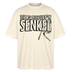 JEH MIR NICH UFFN SENKEL-Oversized Unisex Bio T-Shirt - Weißgrau
