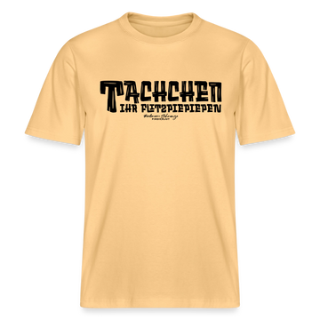 Berliner Begrüssung-TACHCHEN IHR FLITZPIEPEN- RELAXED FIT Unisex Organic T-Shirt - Hellgelb